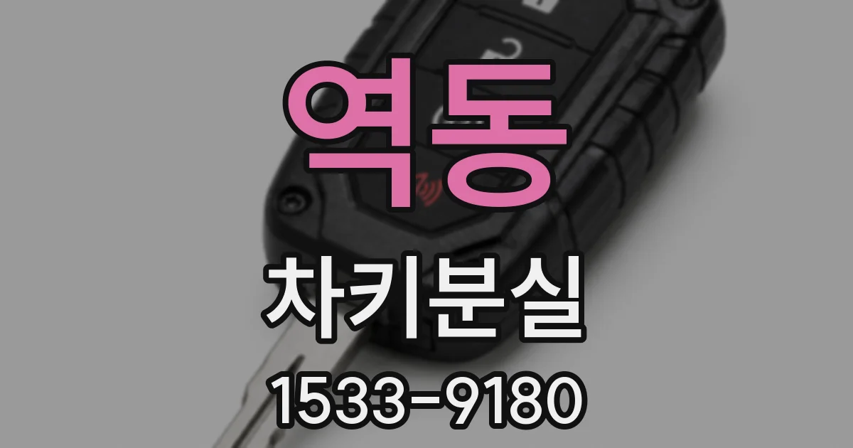 역동 차키분실