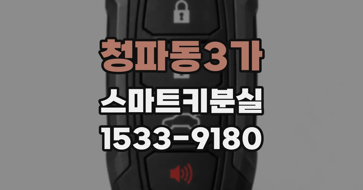 청파동3가 스마트키분실