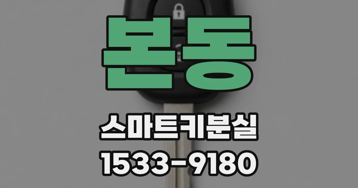 본동 스마트키분실