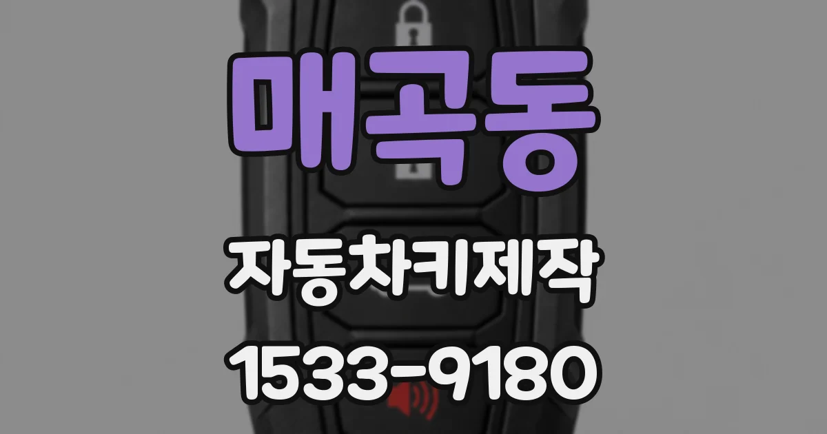 매곡동 자동차키제작