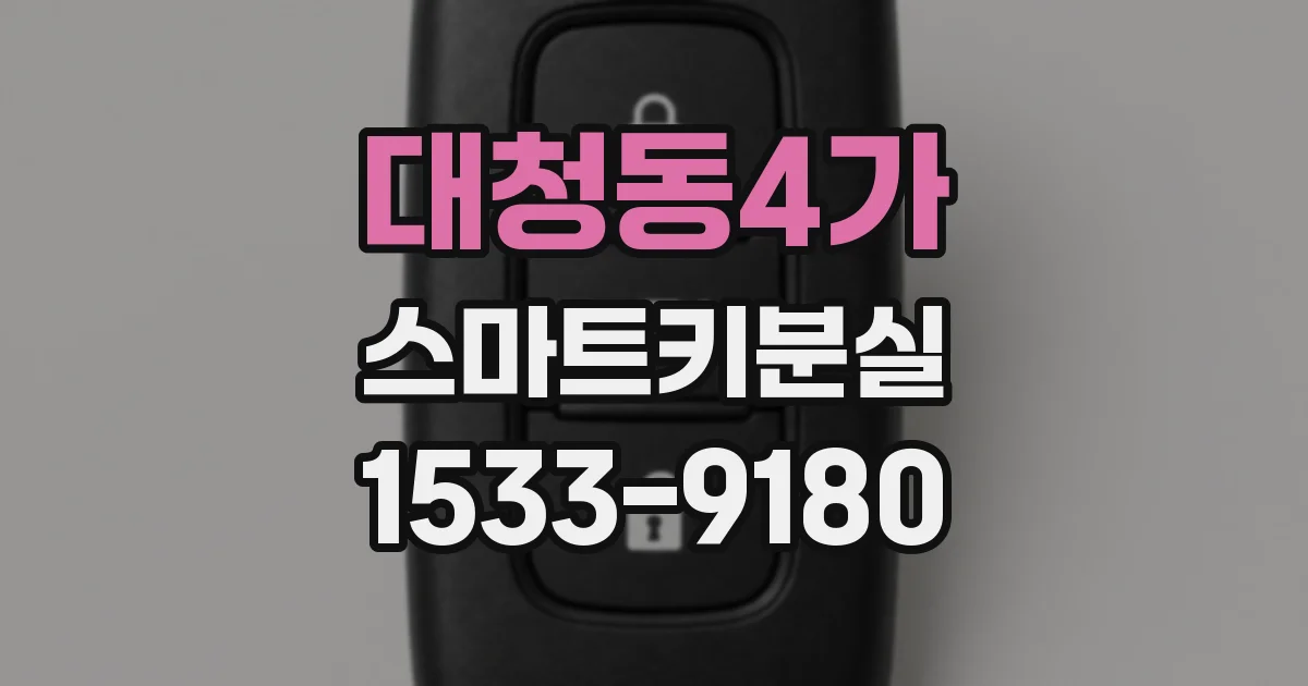 대청동4가 스마트키분실