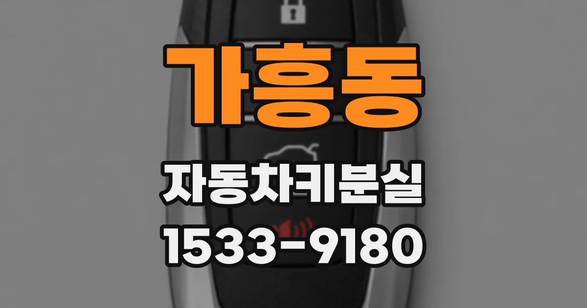 가흥동 자동차키분실