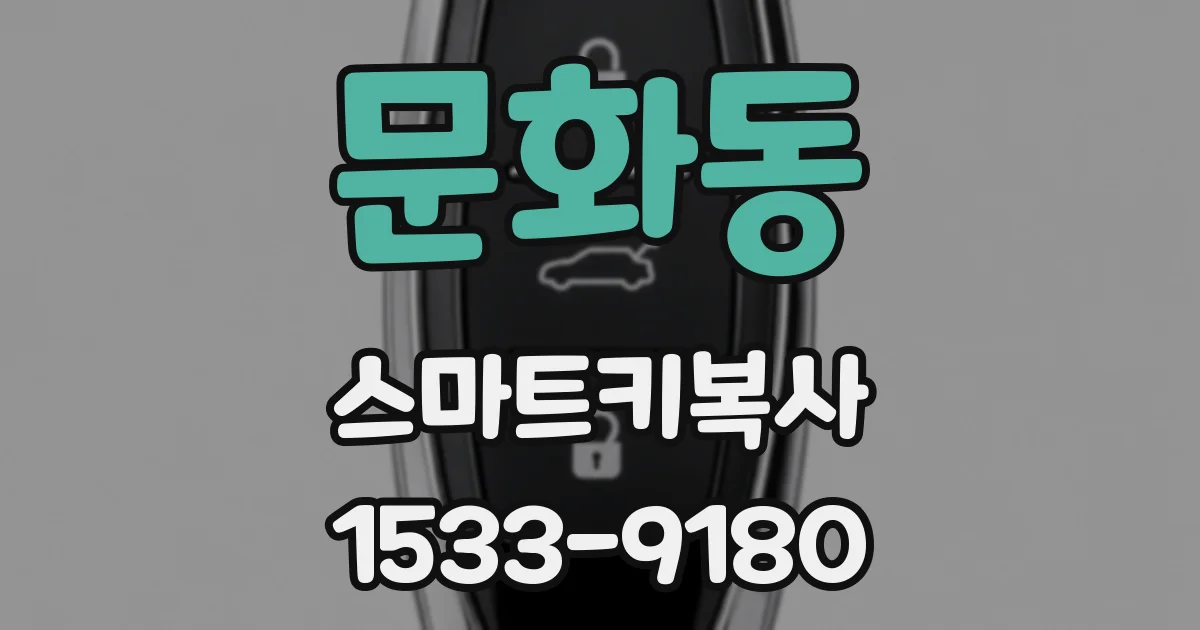 문화동 스마트키복사
