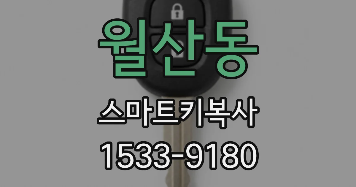 월산동 스마트키복사