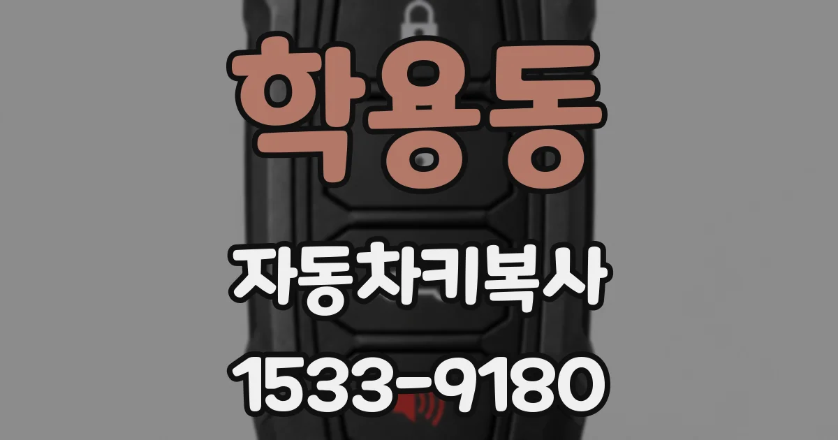 학용동 자동차키복사