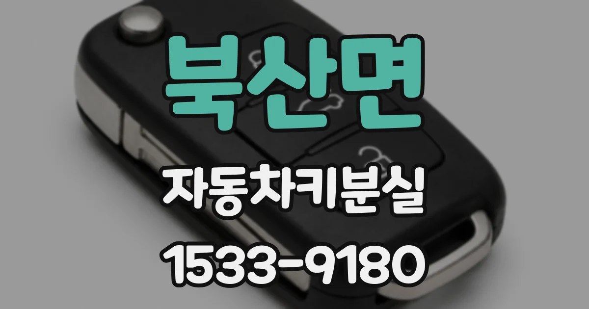 북산면 자동차키분실