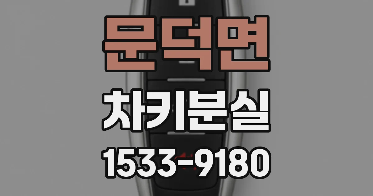 문덕면 차키분실