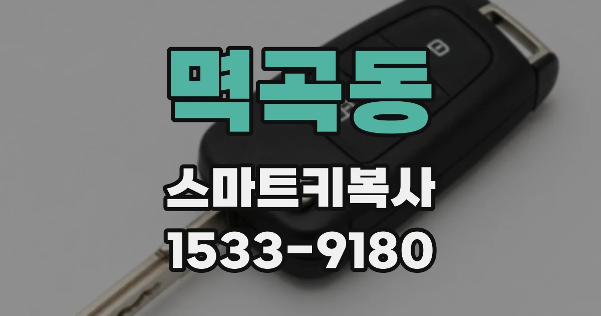 멱곡동 스마트키복사