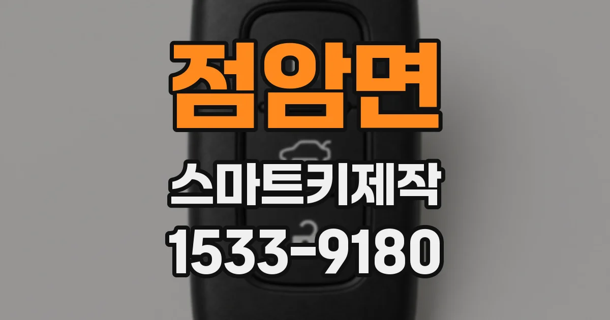 점암면 스마트키제작