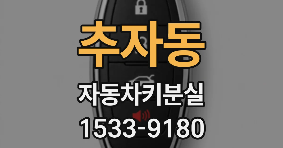 추자동 자동차키분실