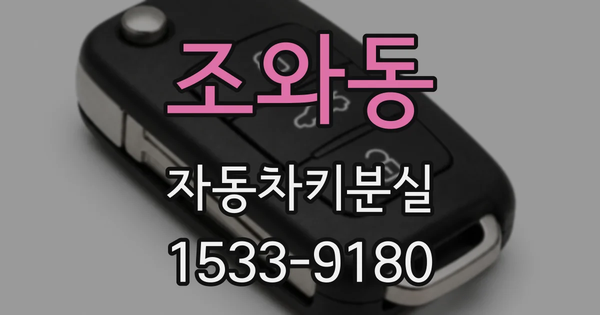 조와동 자동차키분실