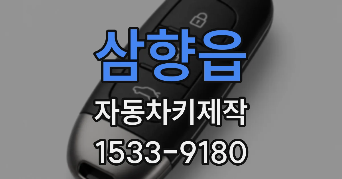 삼향읍 자동차키제작