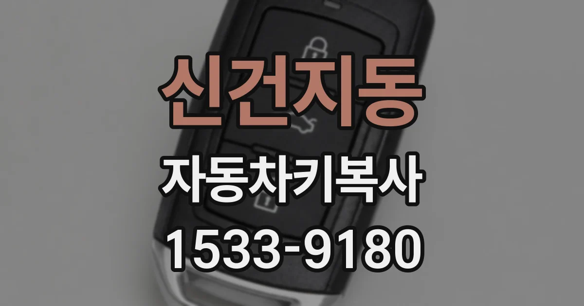 신건지동 자동차키복사