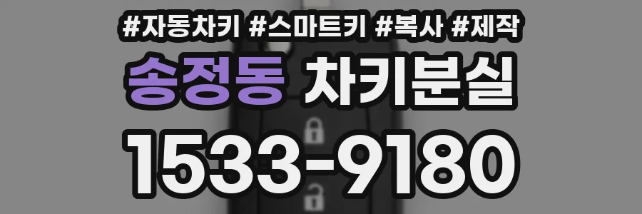 송정동 차키분실