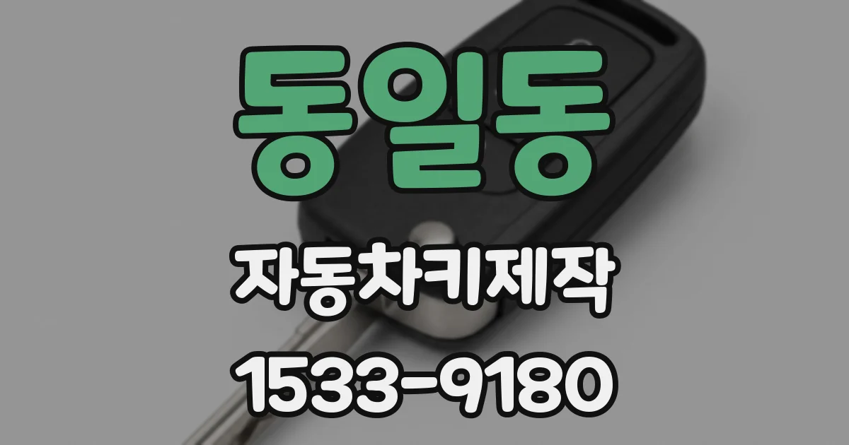 동일동 자동차키제작