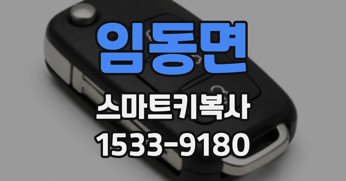 임동면 스마트키복사