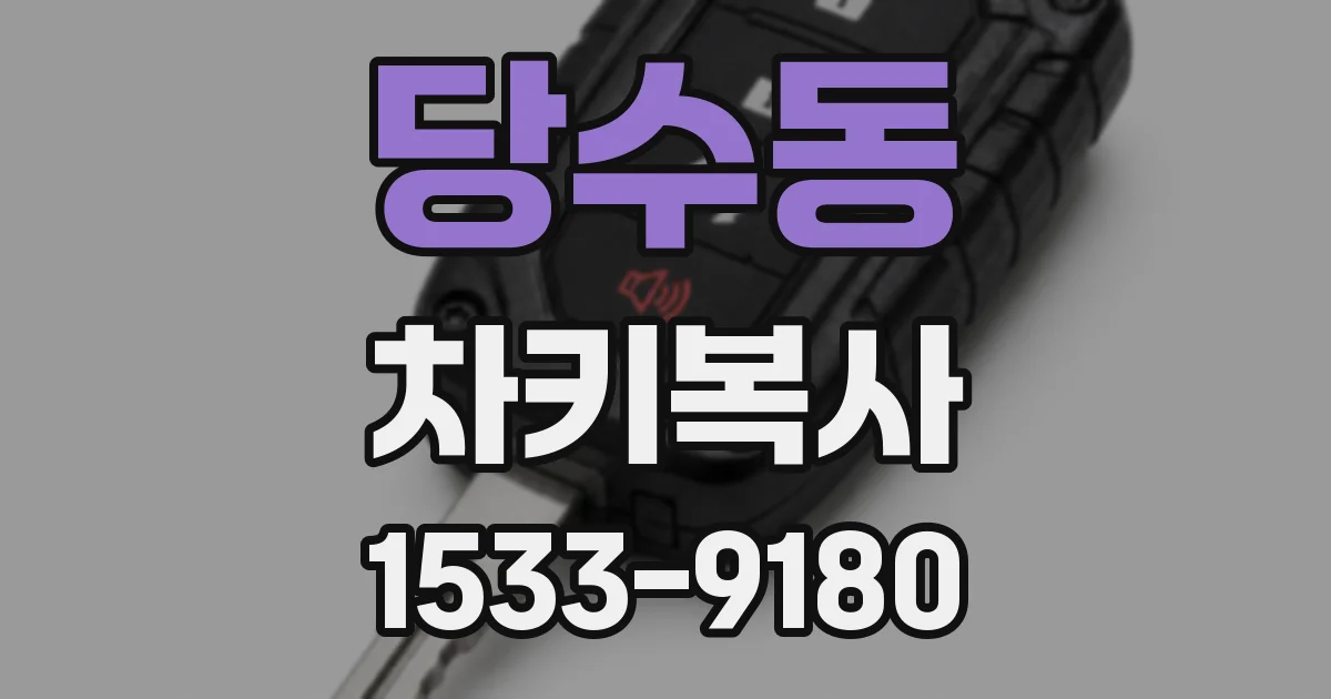 당수동 차키복사