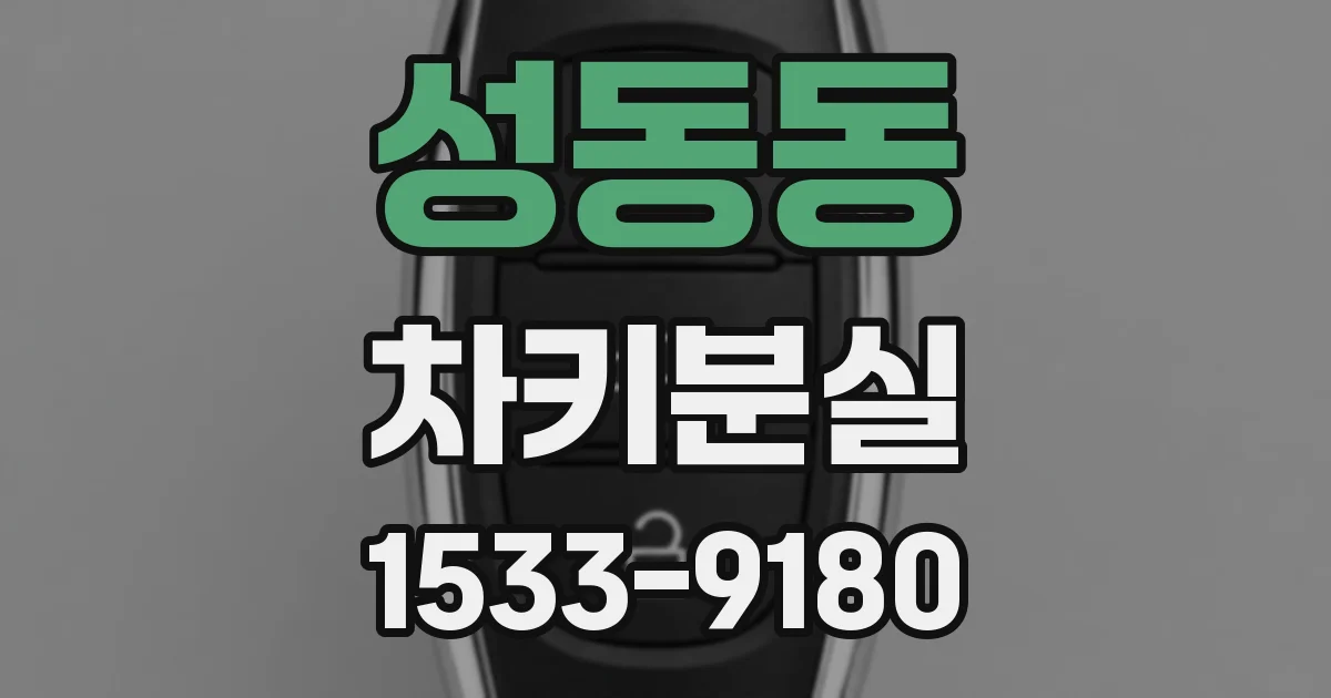 성동동 차키분실