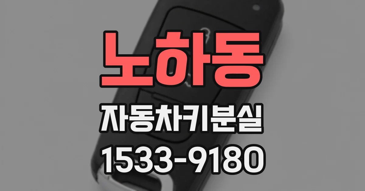 노하동 자동차키분실
