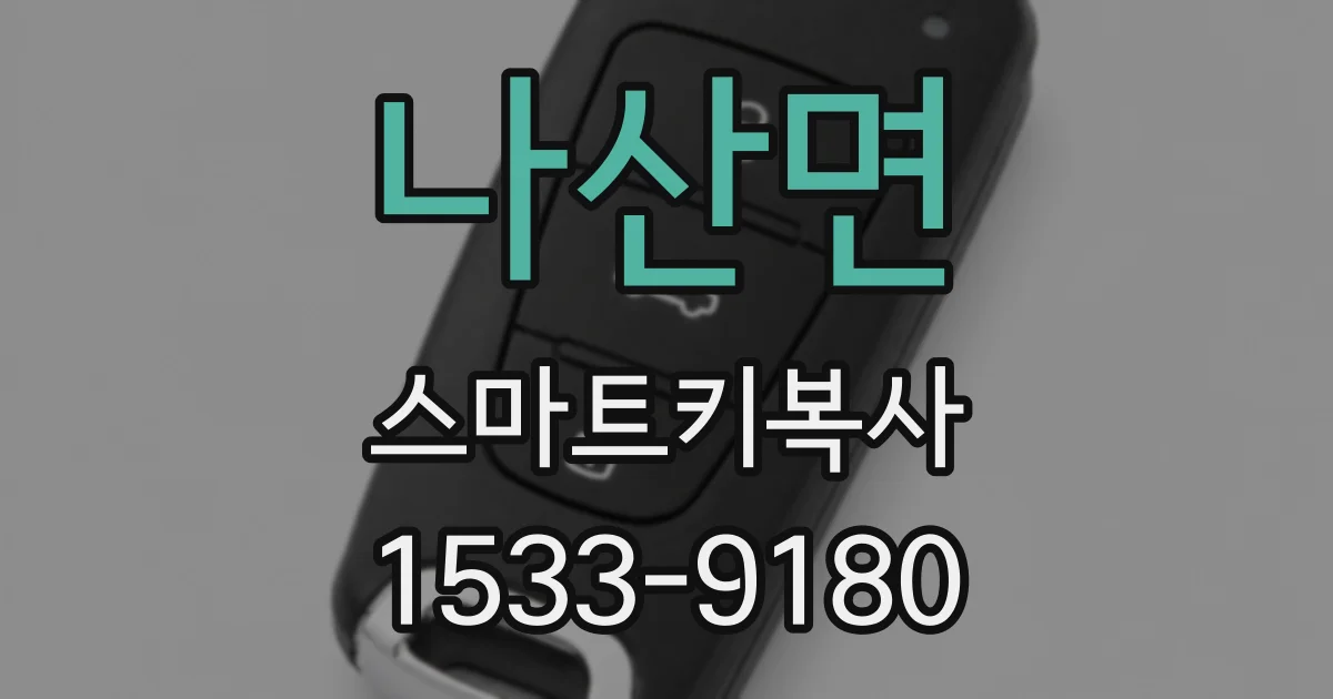 나산면 스마트키복사