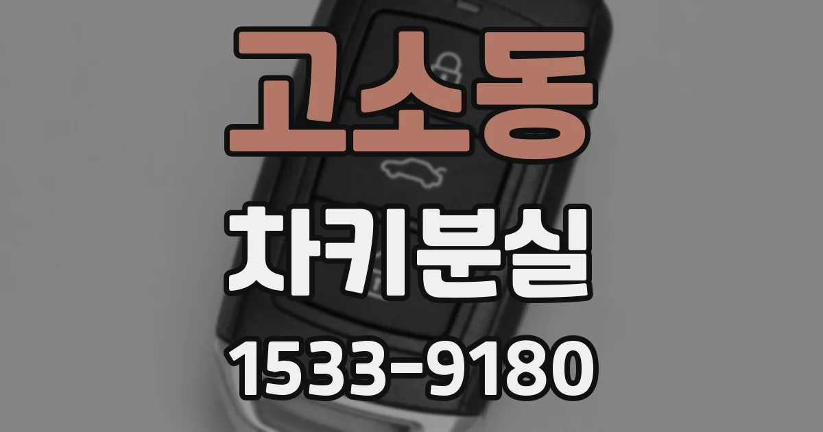 고소동 차키분실