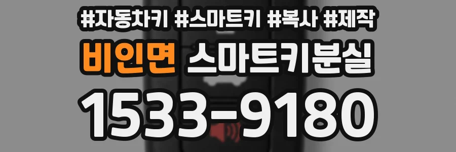 비인면 스마트키분실