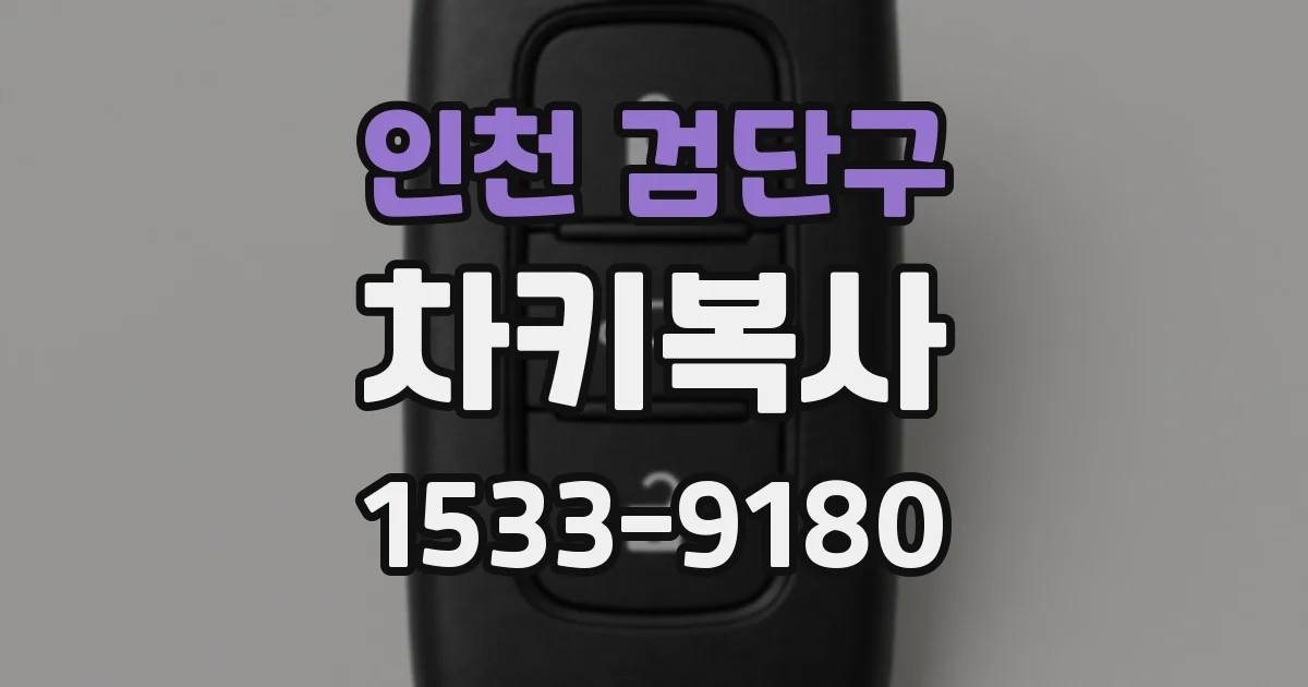 인천 검단구 차키복사