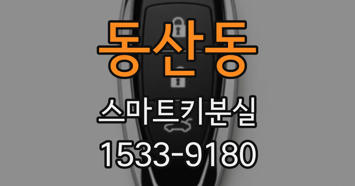 동산동 스마트키분실