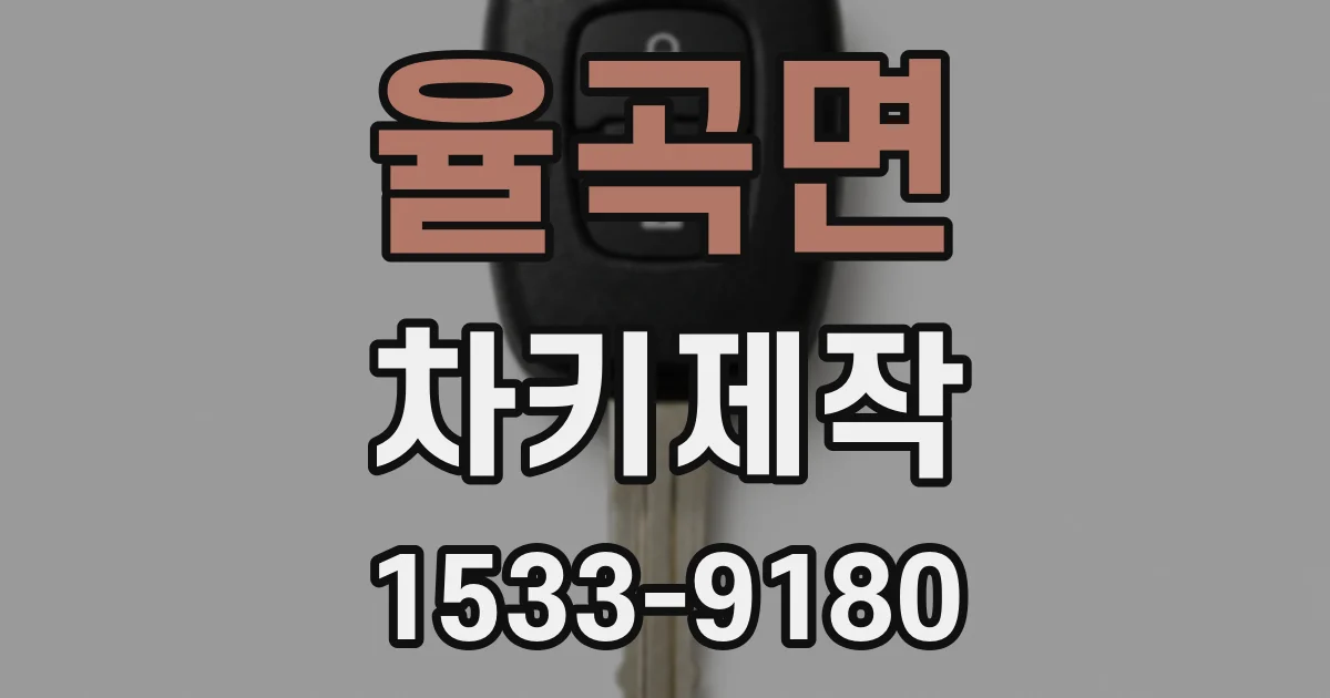 율곡면 차키제작