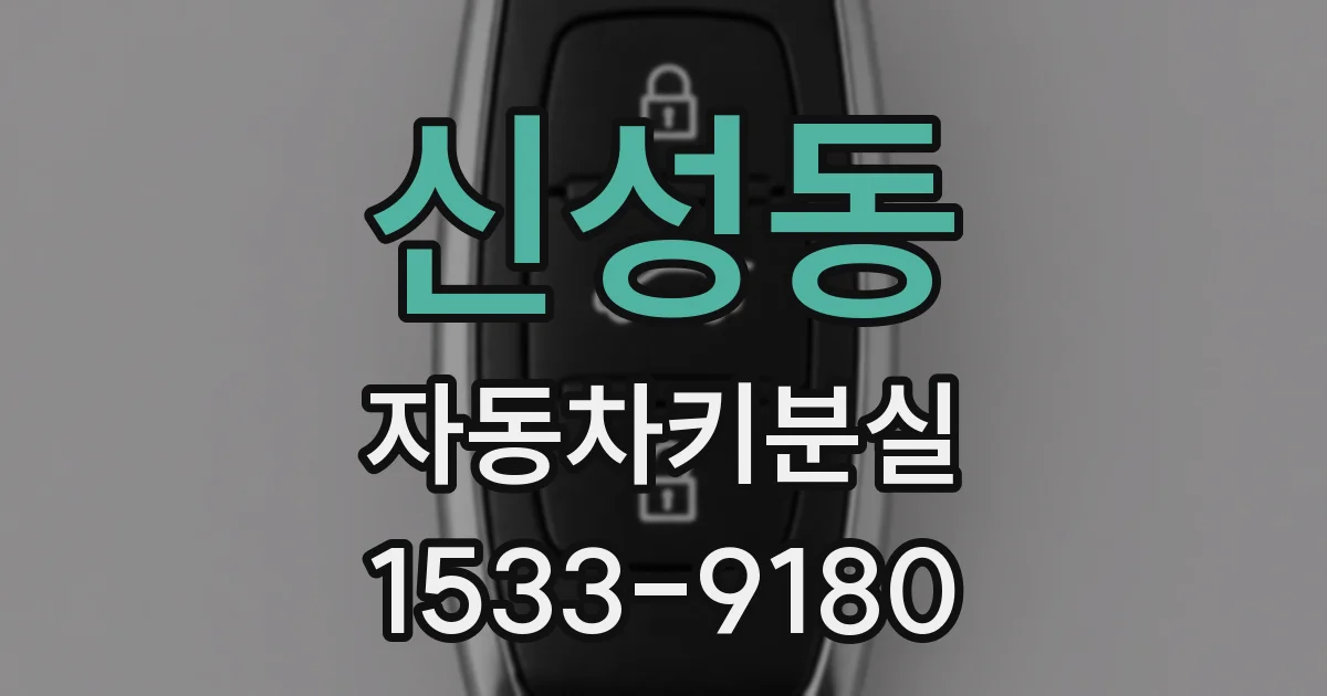 신성동 자동차키분실
