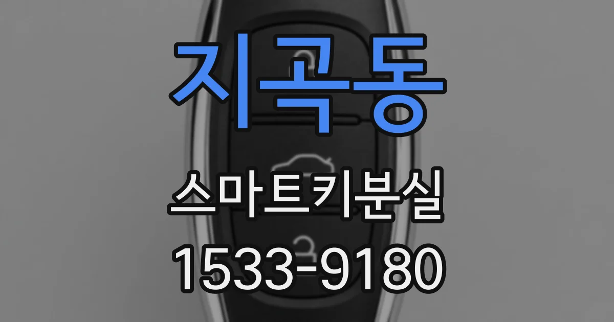 지곡동 스마트키분실