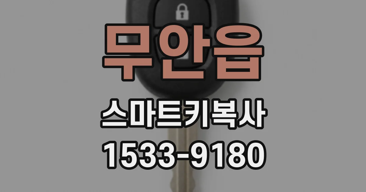 무안읍 스마트키복사