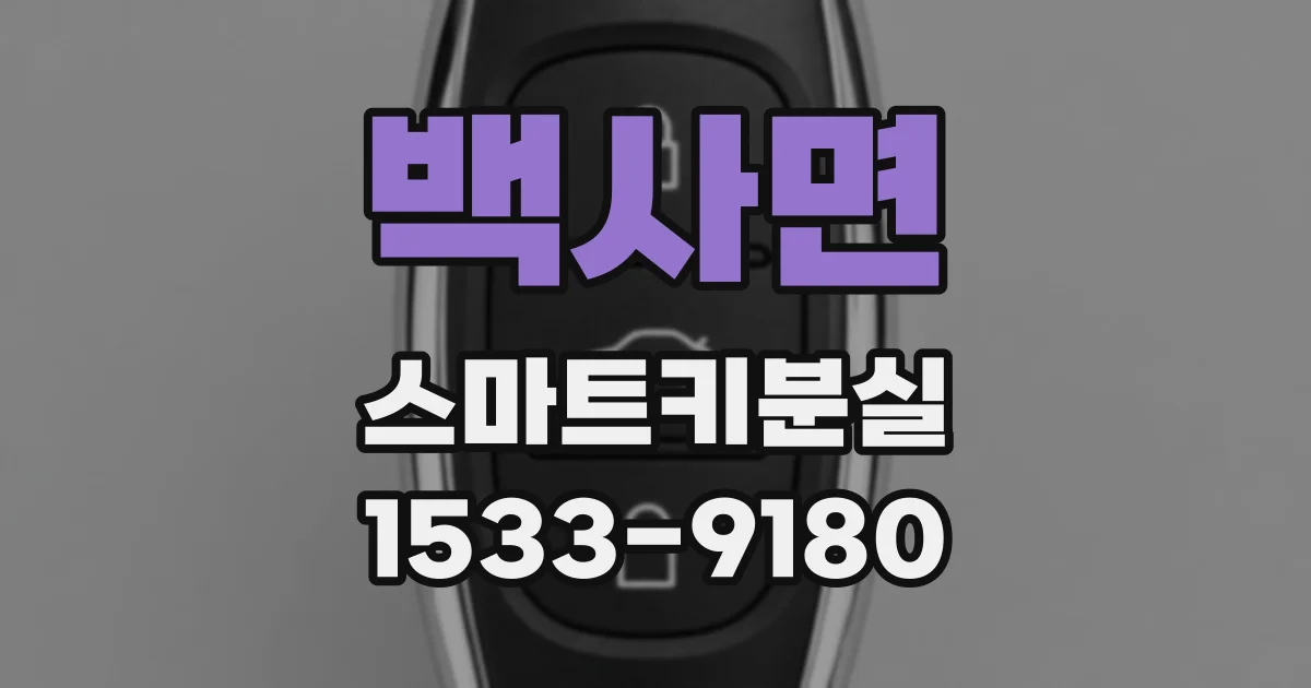 백사면 스마트키분실