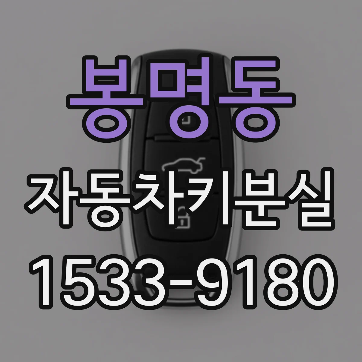 봉명동 자동차키분실
