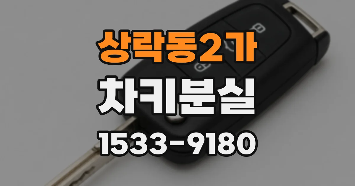 상락동2가 차키분실