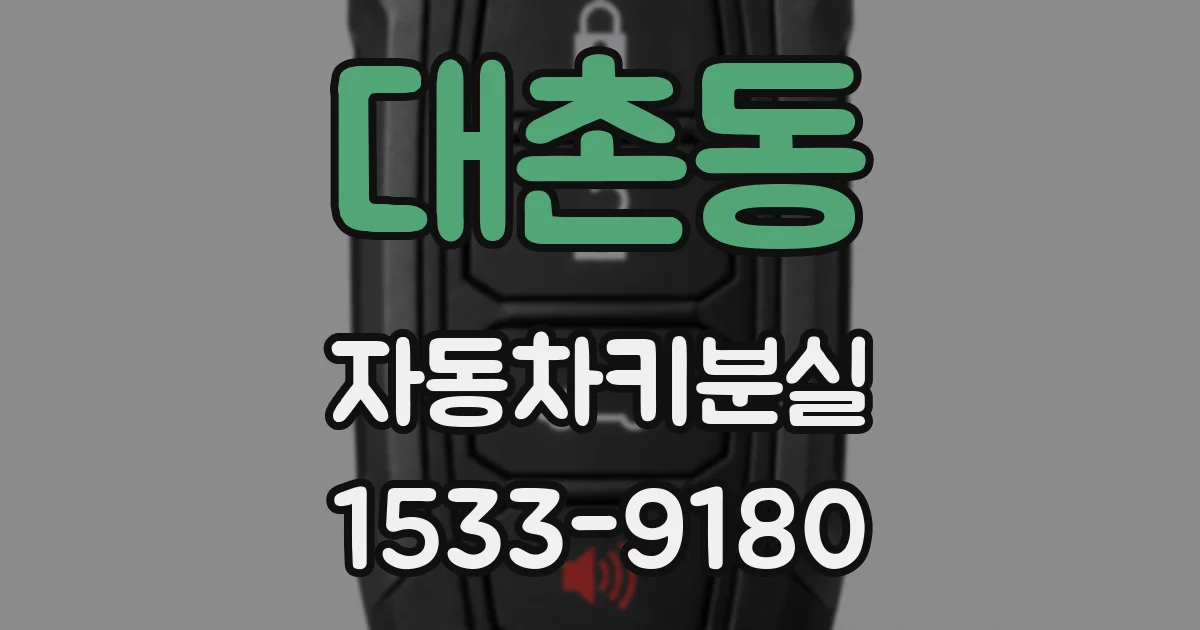 대촌동 자동차키분실