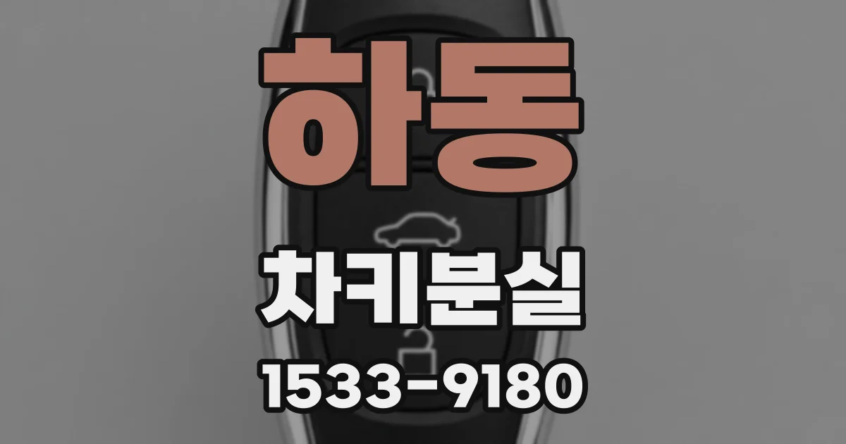 하동 차키분실