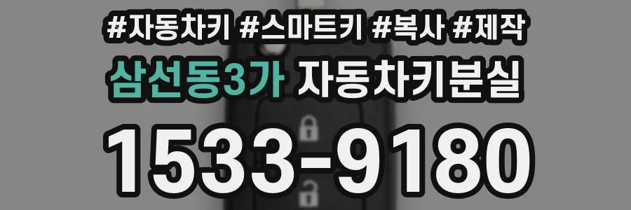 삼선동3가 자동차키분실