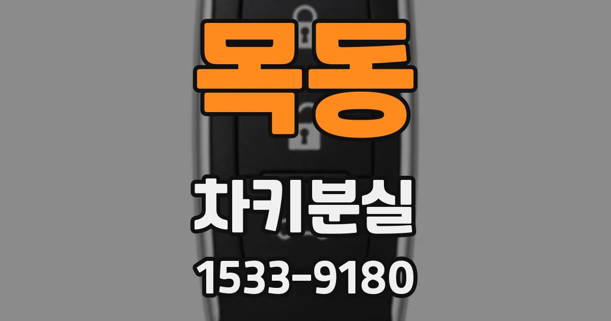 목동 차키분실