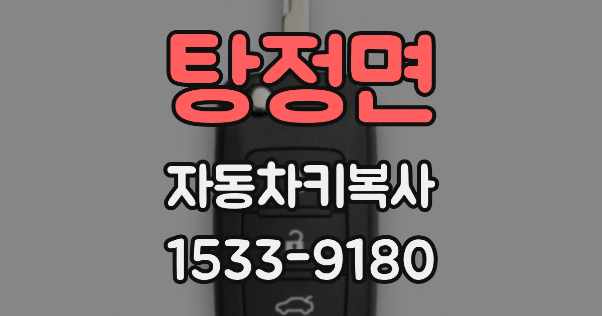 탕정면 자동차키복사