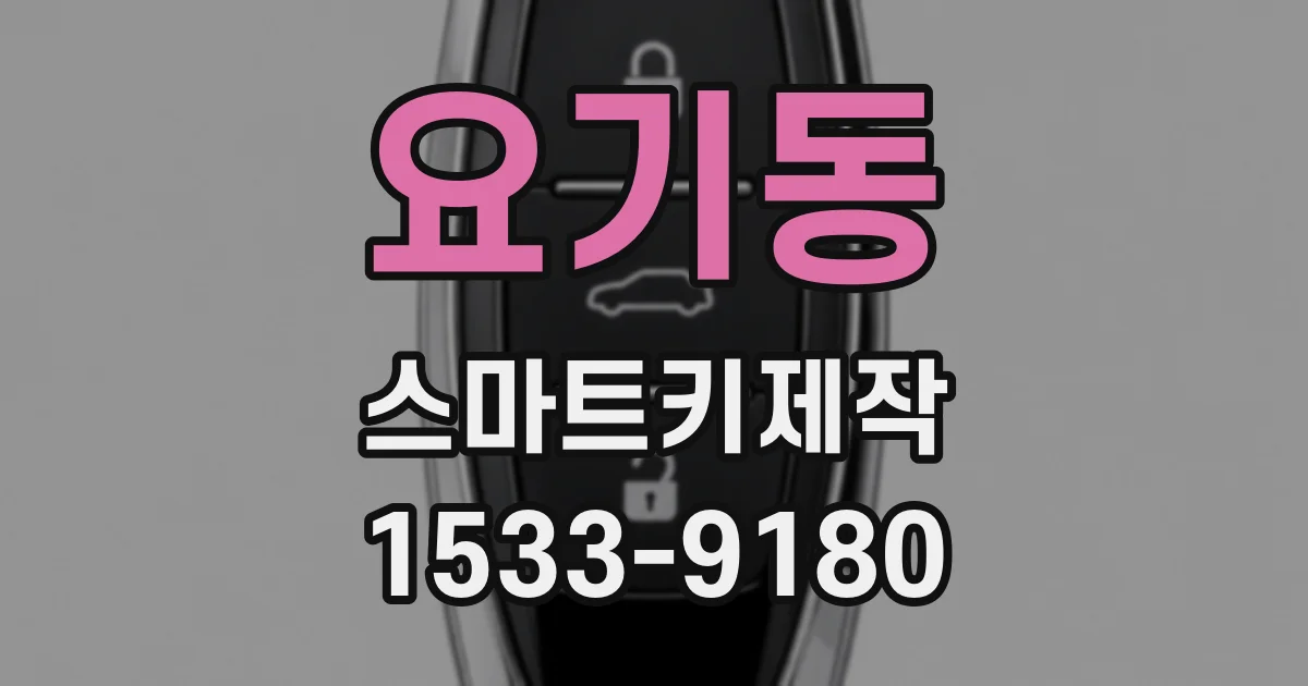 요기동 스마트키제작