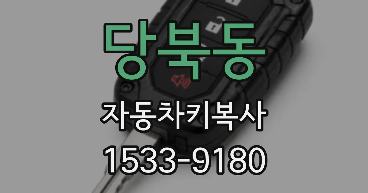 당북동 자동차키복사