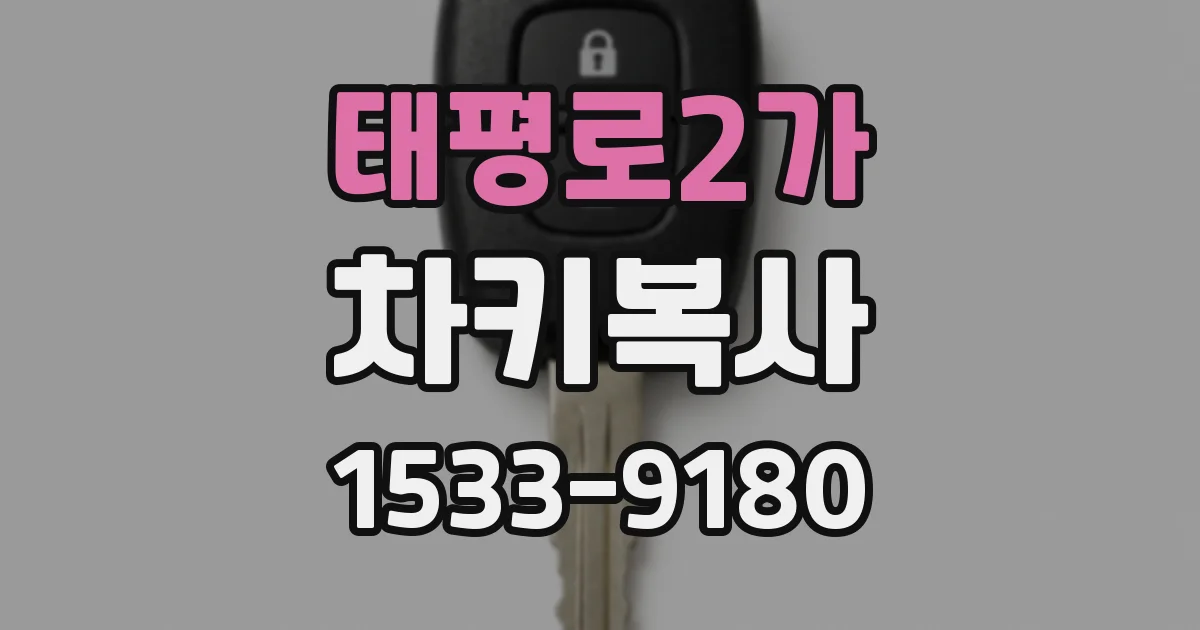 태평로2가 차키복사
