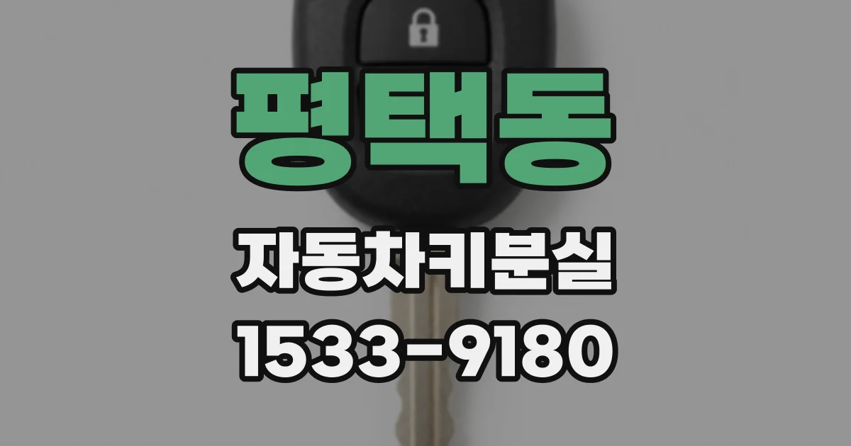 평택동 자동차키분실