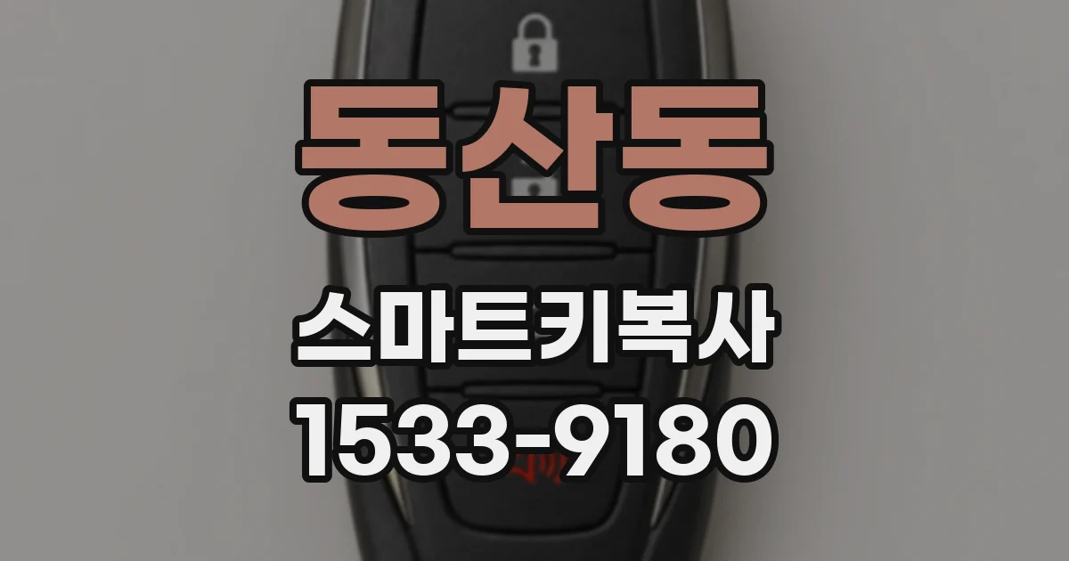 동산동 스마트키복사