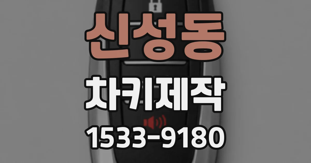 신성동 차키제작