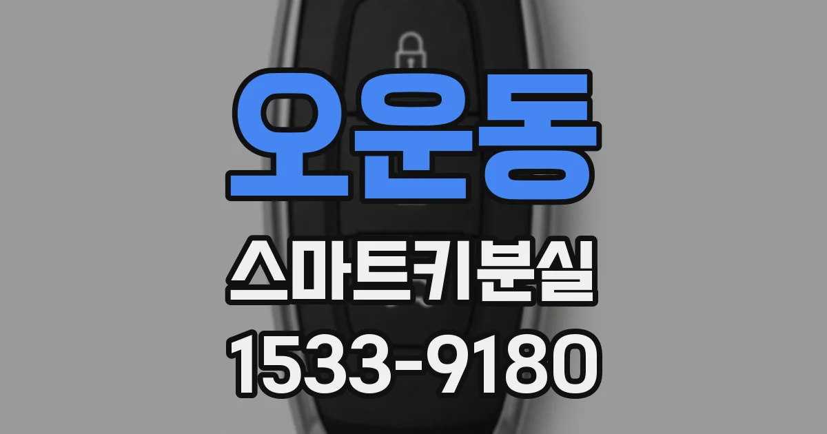 오운동 스마트키분실