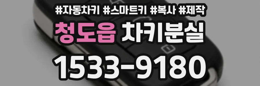 청도읍 차키분실