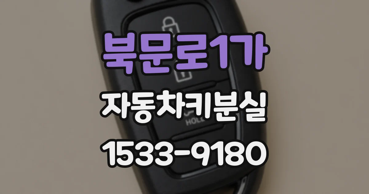 북문로1가 자동차키분실