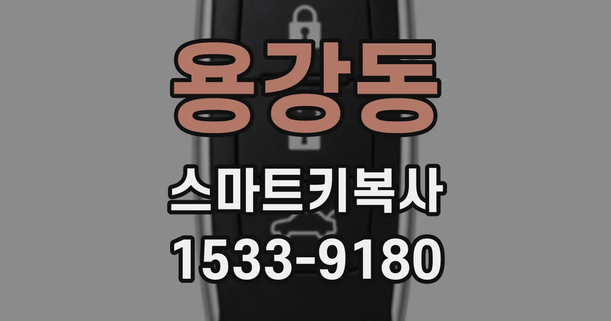 용강동 스마트키복사